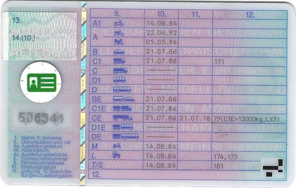 RFIDEtiketten„Führerschein“ MPFEUER